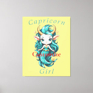 Lienzo Capricorn Chica Mermaid Thunder_Cove