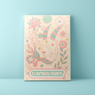 Lienzo Capricornio Celestial Zodiac Pastel Dreams Wall Ar