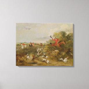 Lienzo Capsulando en perros, Pasillo del soltero, 1836