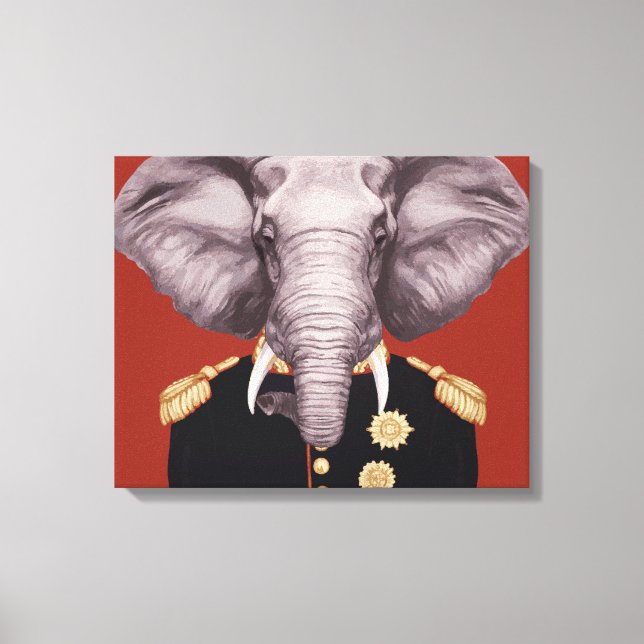 Lienzo Captain Elephant (Anverso)