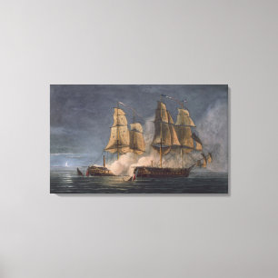 Lienzo Captura del Thetis por amatista del HMS, 10mo