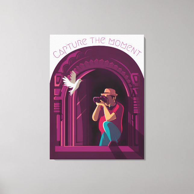 Lienzo Capturar el momento (Anverso)