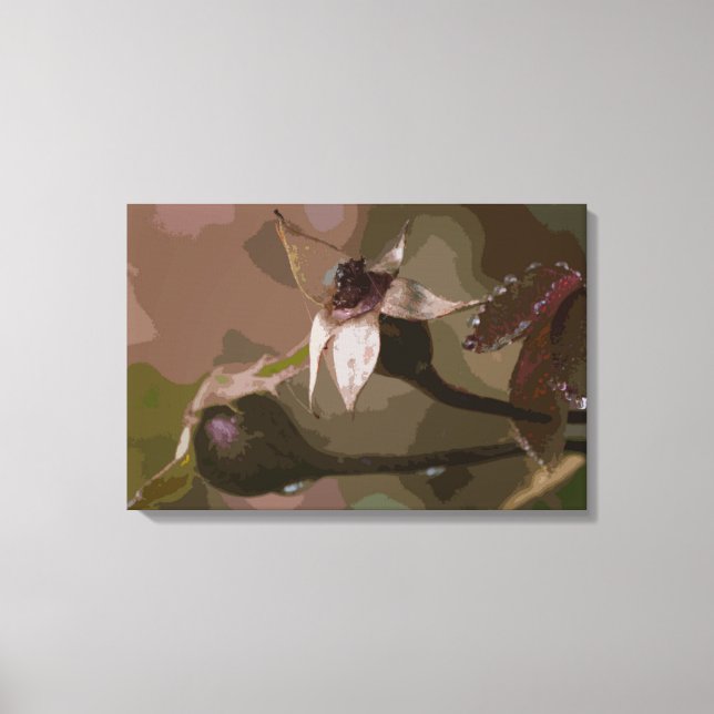 Lienzo Capullos de rosa en otoño (Anverso)