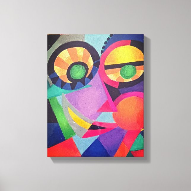 Lienzo Cara abstracta #1 (Anverso)