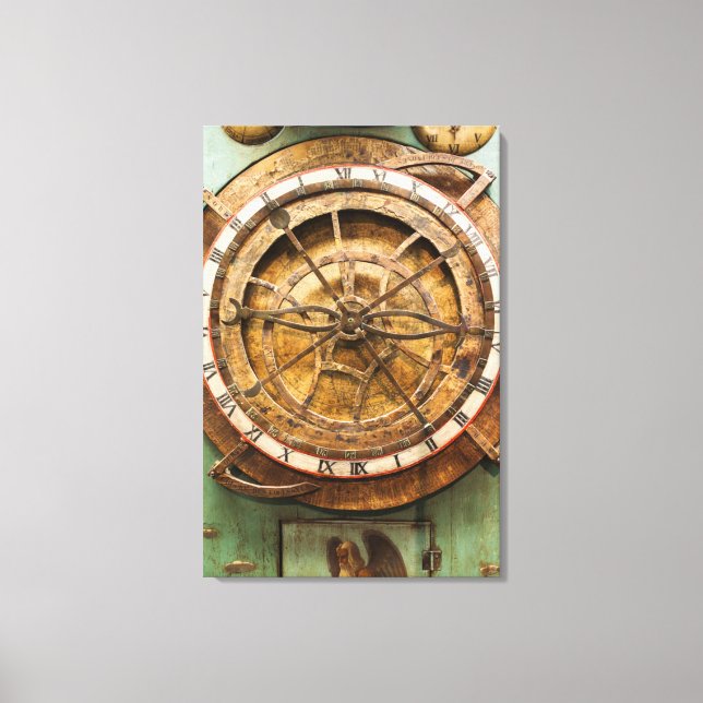 Lienzo Cara de reloj antiguo, Alemania (Anverso)