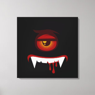 Lienzo Cara del monstruo de la sangre