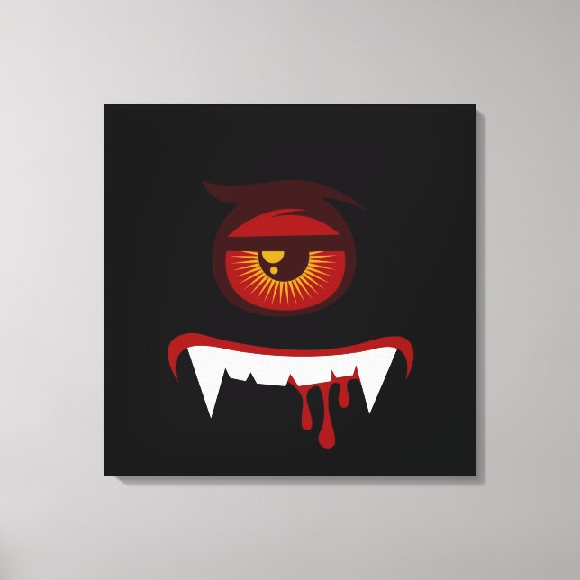 Lienzo Cara del monstruo de la sangre (Anverso)