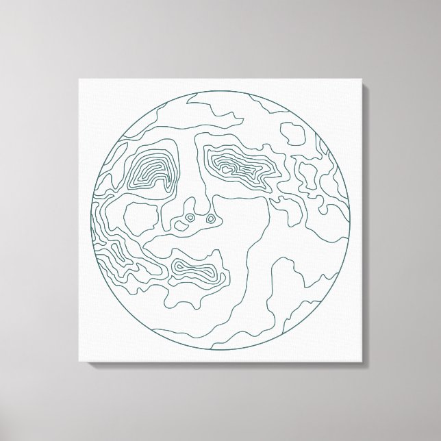 Lienzo cara en la luna (Anverso)