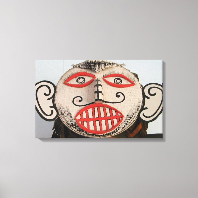 Lienzo Cara fantasma tailandesa, Festival de la máscara P (Anverso)