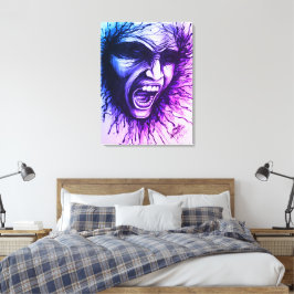 Lienzo Cara gritando