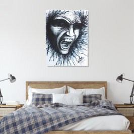 Lienzo Cara gritando