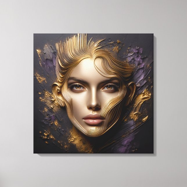 Lienzo Cara hermosa - Reglas de IA (Anverso)