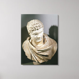 Lienzo Caracalla, el mármol romano cuirassed el busto,