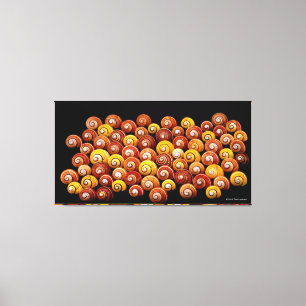 Lienzo Caracoles cubanos del árbol