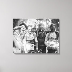 Lienzo Caras embarradas Tour de Francia 1928 después de l