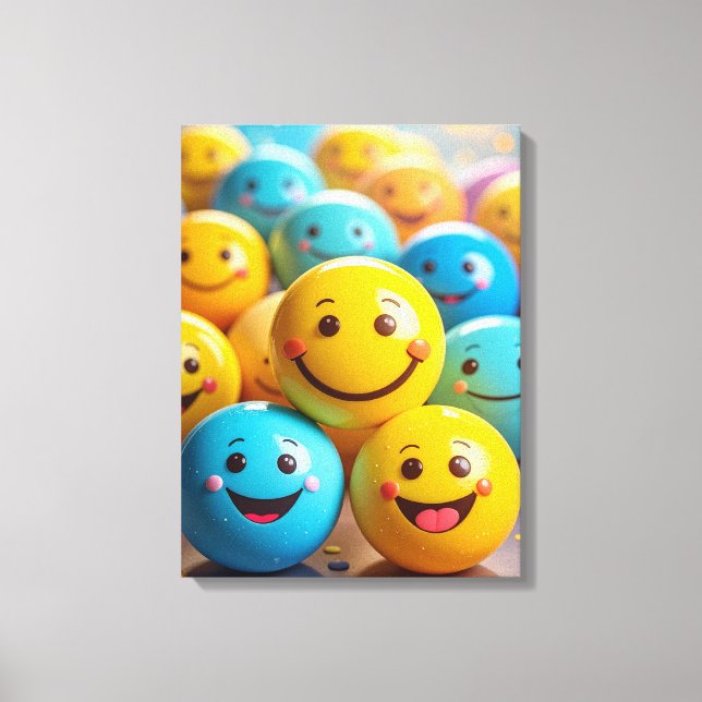 Lienzo caras sonrientes (Anverso)