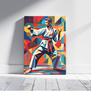 Lienzo Carate Cubist Canvas Print