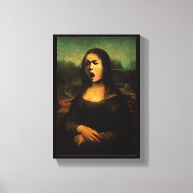 Lienzo Caravaggio Medusa Mona Lisa  (Anverso)