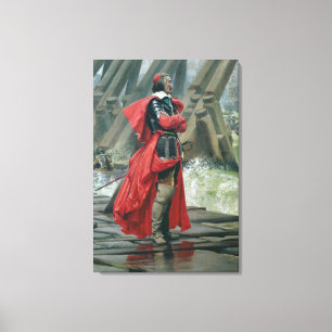Lienzo Cardenal Richelieu en la pared de mar en el La