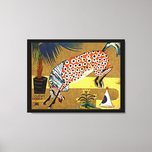 Lienzo Cardoso - Caballo de Payaso Salamandra (Anverso)