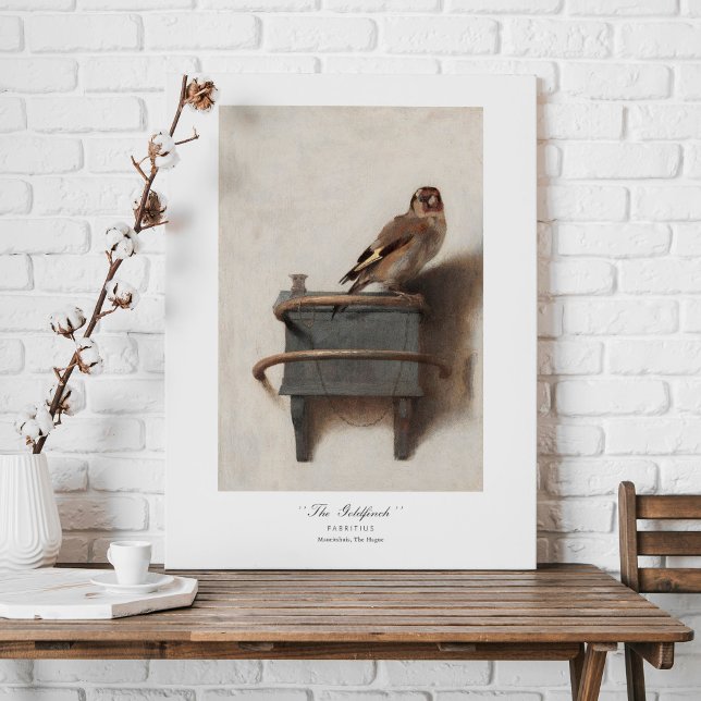 Lienzo Carel Fabritius Goldfinch Dutch 1654 Bella Artes (Subido por el creador)