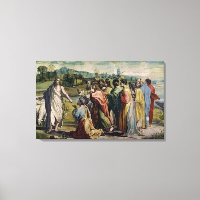 Lienzo Cargo de Cristo a San Pedro (personalizado de la l (Anverso)