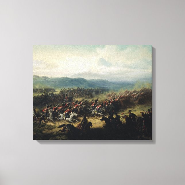 Lienzo Cargo de la brigada ligera, 25 de octubre de 1854 (Anverso)
