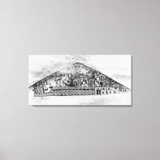 Lienzo Caricatura de judíos ingleses, de una Hagadá (Anverso)