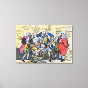 Lienzo Caricatura de los cirujanos georgianos en el