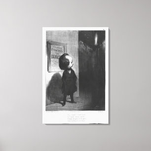 Lienzo "Caricatures a du jour", caricatura de Victor Hugo