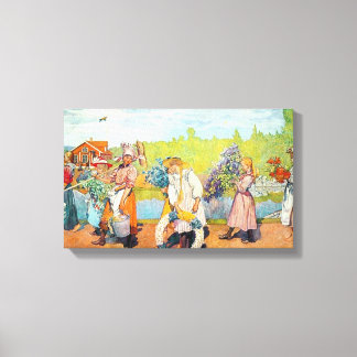Lienzo Carl Larsson Fuera De Los Vientos De Verano Está F