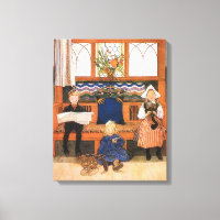 Carl Larsson, niños que juegan en su infancia