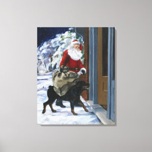 Lienzo Carl que ayuda a Papá Noel de <Carl's Christmas> 