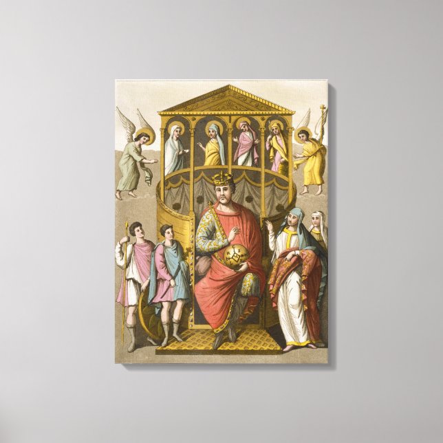 Lienzo Carlos II (823-77) el calvo, después de un manuscr (Anverso)