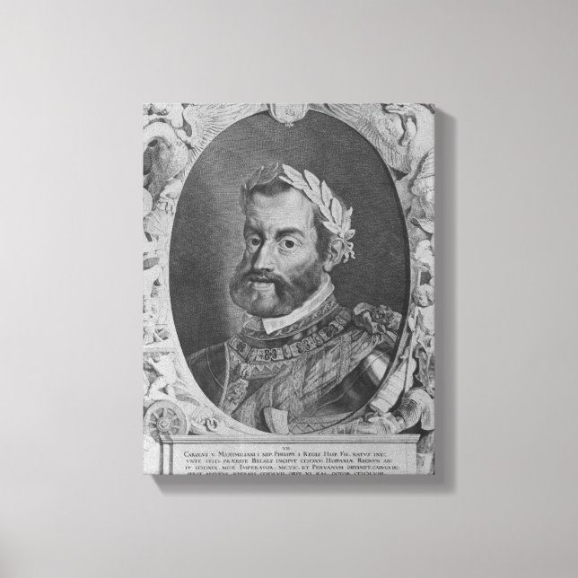 Lienzo Carlos V, Santo Emperador Romano (Anverso)