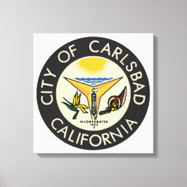 Lienzo Carlsbad (California) City Seal