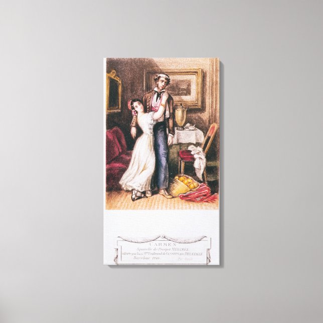 Lienzo Carmen y Don José, 1846 (Anverso)