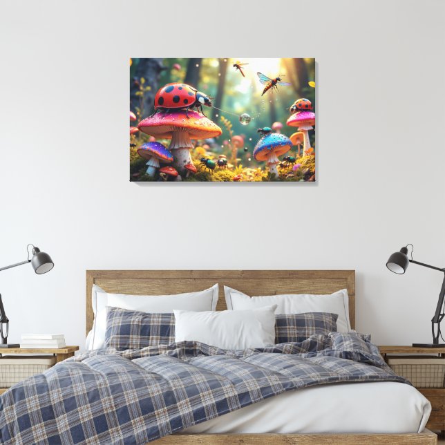 Lienzo Carnaval de insectos encantados (Insitu(Dormitorio))