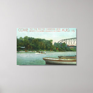 Lienzo Carnaval del agua y el torneo Promotio de los