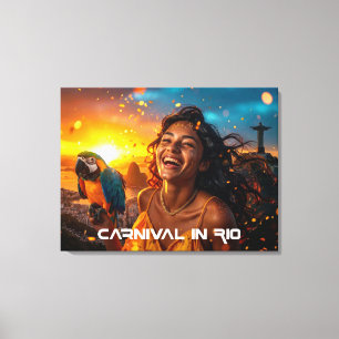 LIENZO CARNAVAL EN RÍO