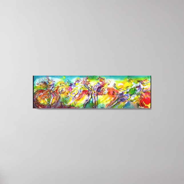 Lienzo CARNAVAL ITALIANO / Danza, música, teatro (Anverso)