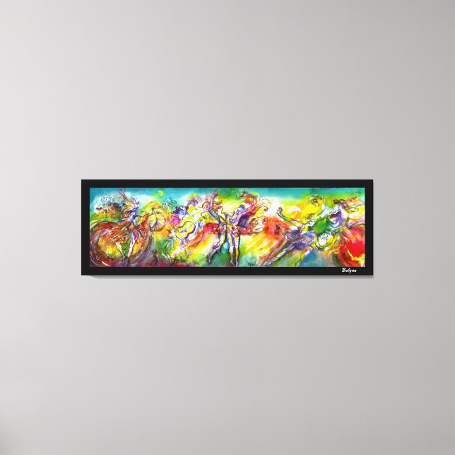 Lienzo CARNAVAL ITALIANO / Danza, música, teatro (Anverso)