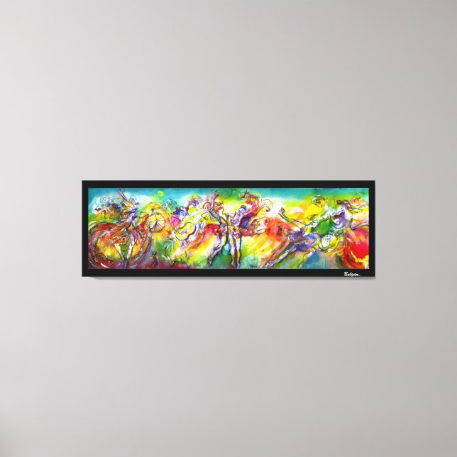 Lienzo CARNAVAL ITALIANO / Danza, música, teatro (Anverso)