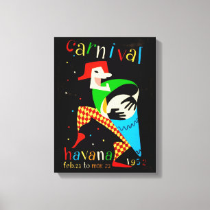 Lienzo Carnaval La Habana Cuba Poster 1952