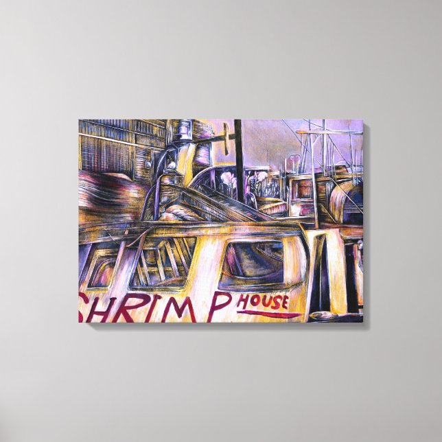 Lienzo Carne de misterio nacida en el agua (Anverso)