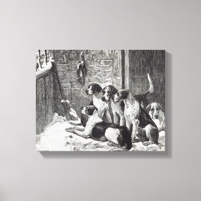 Lienzo Carol Navidades, de 'Leisure Hour', 1888 (Anverso)