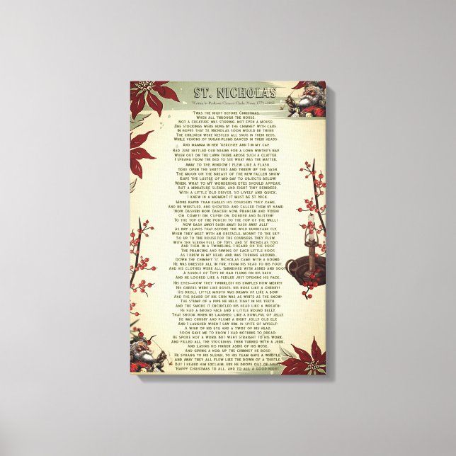 Lienzo Carol, un Navidad: Ole St. Nick | (Anverso)