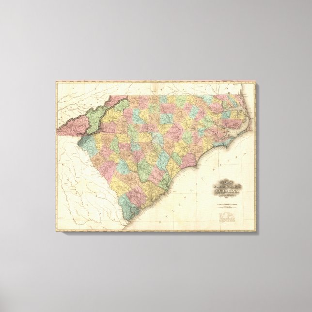 Lienzo Carolina del Norte y del Sur 3 (Anverso)