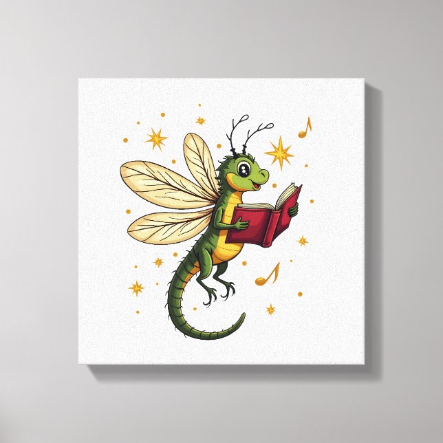 Lienzo Caroling Dragonfly (Anverso)