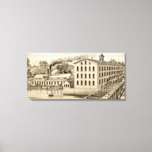 Lienzo Carpentersville Illinois Iron and Bolt Co. 1871